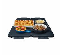 Chefman Everything Warmer 2 Pack Modular Warming Trays, 3 Temperature Settings, Graphene Heating, Tempered Glass