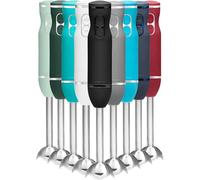 Chefman Immersion Stick Hand Blender Powerful Electric Ice Crushing 2-Speed Control Handheld Food Mixer, Purees, Smoothies, Shakes, Sauces and Soups, Black