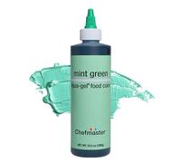 Chefmaster Mint Green Liqua-Gel® Food Coloring | Vibrant Color | Professional-Grade Dye for Icing, Frosting, Fondant | Baking & Decorating | Fade-Resistant | Easy-to-Use | Made in USA | 10.5 oz