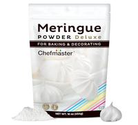 Chefmaster Powder Deluxe Meringue - Professional Protein Substitute for Biscuits, Meringue, Cake Filling, King Glaze, Non-GMO Free, Easy to Use, Made in USA