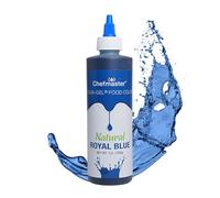 Chefmaster Royal Blue Natural Food Coloring | Plant-Based Dye for Icing, Fondant, Mousse, Pudding | Decorating Non-Bake Desserts | Easy-to-Use | Manufactured in the USA | 7 oz