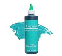 Chefmaster Turquoise Liqua-Gel® Food Coloring | Vibrant Color | Professional-Grade Dye for Icing, Frosting, Fondant | Baking & Decorating | Fade-Resistant | Easy-to-Use | Made in USA | 10.5 oz
