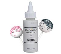 Chefmaster White Candy Color | True-Tone Shades | Oil-Based | Professional-Grade Dye | Chocolate, Strawberries, Cake Pops | Decorating | Easy-to-Use | Manufactured in the USA | 2 oz