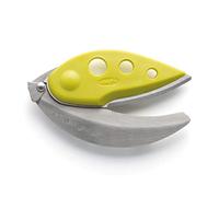 Chef'n LooseLeaf Plus Kale and Herb Stripping Tool with Herb Scissors, Stainless Steel, Green, 13 x 6.5 cm