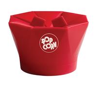Chef'n PopTop Microwave Popcorn Maker, Silicone, Red