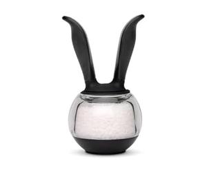 Chef'n SaltBall Salt Grinder, One Handed Refillable Salt Mill, Adjustable from Ultra-Fine to Coarse, 8 x 8 x 15 cm, Black