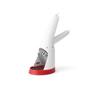 Chef'n Strawberry Slicester™ Fruit Slicer - Quick and Even Slicing Tool for Strawberries and Soft Fruits, BPA-Free, Dishwasher Safe, Easy-Grip Design, White/Red