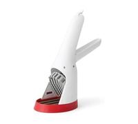 Chef'n Strawberry Slicester™ Fruit Slicer - Quick and Even Slicing Tool for Strawberries and Soft Fruits, BPA-Free, Dishwasher Safe, Easy-Grip Design, White/Red
