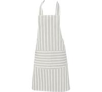 Chefs Apron, Grey, Cooking and Baking Apron for Men and Women, Double Pockets, Kitchen Butchers Aprons, BBQ & Catering Bibs, Cooking Tabards