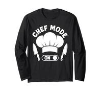 Chefs Chef Mode ON Funny Chefs Odd Cooking Long Sleeve T-Shirt