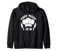 Chefs CHEF MODE ON Funny Chefs Odd Cooking Zip Hoodie
