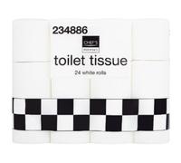 Chef's Essentials Toilet Tissue 24 White Rolls x Case of 1