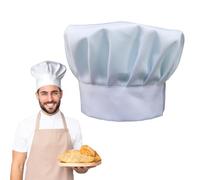 Chef's Hat, Chef's Hat, Unisex Cooking Items Uniform Chefs for Baking Parties Kitchen Adjustable Cotton Professional Kitchen