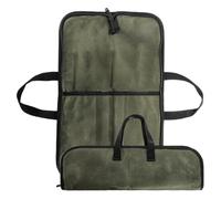 Chefs Knives Bag - Travel Kitchenware Pouch with Compartments, Waxed Canvas Roll Organizer, Professional Tool Case | Portable Chef Storage Bag with Handle for Culinary School, Kitchen