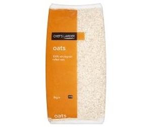 Chef's Larder 100% Whole Grain Rolled Oats Approx 40 Servings 2kg Pack