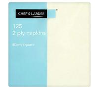 Chef's Larder 125 2 Ply Cream Napkins 40cm Square