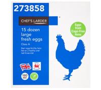 Chef's Larder 15 Dozen Large Fresh Eggs x 1