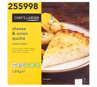 Chef's Larder Cheese & Onion Quiche 1.27kg | Case of 1