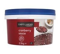 Chefs Larder Cranberry Sauce 2.5kg Suitable For Vegetarians