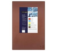 Chefs Larder Hygiene Chopping Board Brown (Vegetable Products) 45cmx30cm