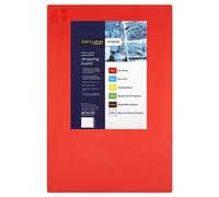 Chefs Larder Hygiene Chopping Board Red 45x30cm