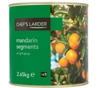 Chef's Larder Mandarin Segments in Light Syrup 2650g x 6