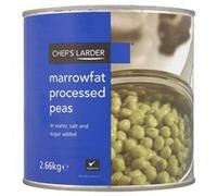 Chefs Larder Marrowfat Processed Peas In Sugared Salt Water 2.66kg
