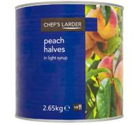 Chef's Larder Peach Halves in Light Syrup 2650g x 1