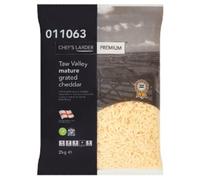 Chef's Larder Premium Taw Valley Mature Grated Cheddar 2kg x 6