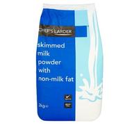 Chef's Larder Skimmed Milk Powder with Non Fat Milk (Suitable-Vegetarians) 3x2kg