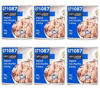 Chef's Larder Skipjack Tuna Chunks in Brine, 800g, Pack of 6