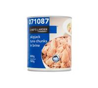 Chef's Larder Skipjack Tuna Chunks in Brine 800g x 6