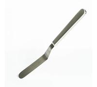 Chef's Offset Spatula for plating, decorating, cooking, icing, spreading, natural matte stainless steel 304.
