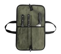 Chefs Squat Roller Bag - Knucking Case Kitchen in Resistant Wax Rubber, Professional Bag | Portable for Culinary Utensils with Action for Conductor - Travel - Workshop -A, Army Green, see