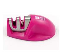 Chef's Vision SmarterEdge Kitchen Knife Sharpener - Pink - Dual-Groove Knife Sharpener for Precision Blade Maintenance - Compact, Stylish, and Versatile Knife Sharpeners for Home and Professional Use