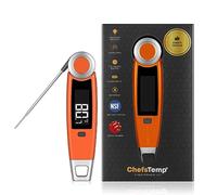 ChefsTemp Finaltouch X10 1-Second Instant Read Meat Thermometer, Influencer Picks, Professional Digital Thermometer for Kitchen Food Cooking Grill BBQ Smoker Candy Home Brewing and Oil Deep Frying