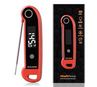 ChefsTemp X10 LITE Meat Thermometer Digital, Instant Read Thermometer Thermocouple with Ambidextrous Backlit, Digital Meat Thermometer for Grilling Food BBQ Kitchen Cooking Oil Deep Frying & Candy