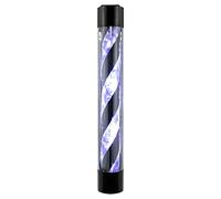 CHEHUGND Rotating Barber Light 90cm, 9W LED 15000K Waterproof Striped Pole with UK Plug, Energy Saving Wall Mount Classic Lamp for Salon Shop Front Decoration