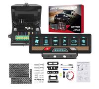 Chelhead 12V/24V Switch Control Panel RGB 6 Gang Dimmable Multi-Function Programmable Switch Panel Acc Battery Control Waterproof, Compatible with Truck Boat SUV RV Trailer Marine ATV UTV