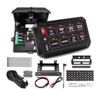 Chelhead 12v 8 Gang Switch Control Panel Universal RGB 4 Light Mode,12-24V