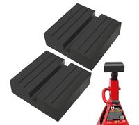 Chelhead 2 Pack Black Rectangle Jack Stand Pads Anti-Slip Jacking Stand Pinch Weld Adapter Car Accessories Universal Application Floor Jack Rubber Pad Pinch Weld Protector