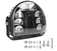 Chelhead 24W Red Arc LED Forklift Safety Light, DC 10-80V High-Intensity Warning Light with 8 LED Chips, IP67 Waterproof Security Indicator Universal Compatible with Forklifts, AGVs, Pallet Trucks