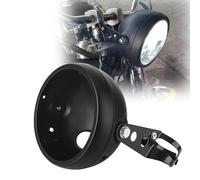 Chelhead 5.75 Inch Motorcycle Headlight Housing Mounting Bracket Bucket Black For 5 3/4 LED Headlight Suitable for 32-40mm Fork Tube Compatible with Harley Suzuki Chopper Cafe-Racer Bobber Honda