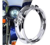 Chelhead 7 Inch Headlight Housing Chrome Round Headlight Ring Mounting Bracket Anti-Rust 1Pcs Compatible with Fat Boy, Street Glide, Tri Glide, Free Wheeler, '94-'13 Touring model