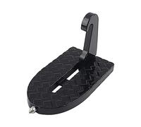 Chelhead Folding Car Door Pedal, Car Doorstep Sill Folding Step Ladder Universal U Shaped Hook Treadle Multifunctional Doorstep Vehicle Foldable Stepladder Compatible with SUV, RV, Off-Road Vehicle