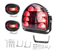 Chelhead Forklift LED Red Warning Lights, 2 Straight Line & 1 Arc LED, IP67