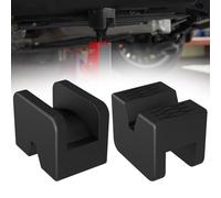 Chelhead Jack Stand Rubber Pads, Universal Heavy Duty Rubber Slotted Frame Floor Jack Pinch Weld Adapter 2 Pack Black Pinch Weld Protector Car Accessories