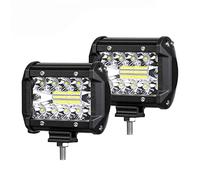 Chelhead Motorcycle Driving Lights, 4 Inch 120W 4×4 Led Fog Lamps Spot Flood Combo Off Road Light with ATV, Car, SUV, UTV, Trucks, Tractor, VAN, RV, Trailer