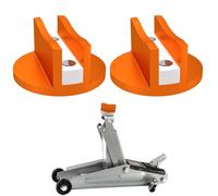 Chelhead Orange Floor Jack Pad Magnetic Frame Rail Protector 2 Pack Aluminum Grooved Floor Jack Pinch Weld Adapter Compatible with UTV Off-Road Car SUV Boat Truck RV