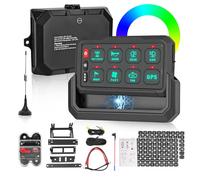 Chelhead Wireless 12V Switch Panel 8 Gang RGB Remote Control Up to 100M